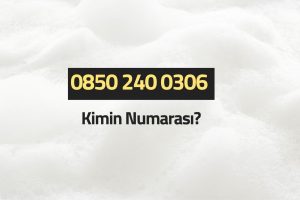 08502400306 Kimin Numarası?