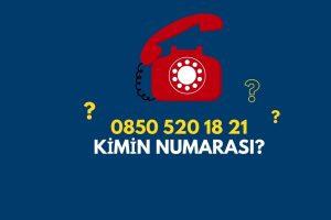 08504841821 Kimin Numarası?