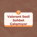 Valorant Sesli Sohbet Çalışmıyor